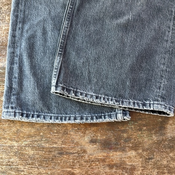 Alexander Wang "Drill" Denim X Charcoal flare leg Jeans - Picture 8 of 8